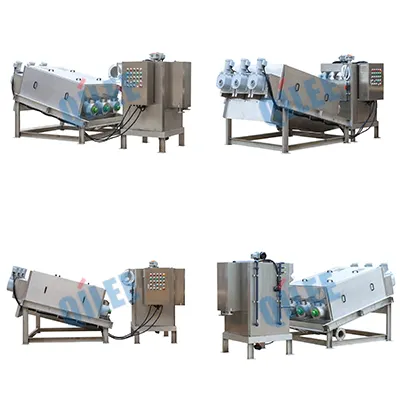 What is the working principle of sludge dewatering machine and what are the dewatering process