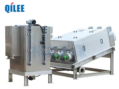 Working principle and advantages of stacked screw sludge dehydrator