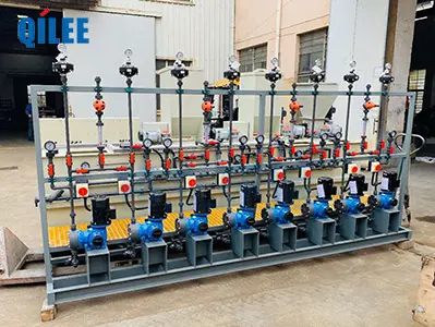 What is the process of water treatment dosing device and what should be paid attention to?