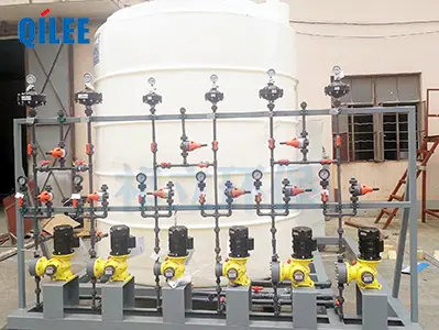 What is the process principle of boiler dosing device?